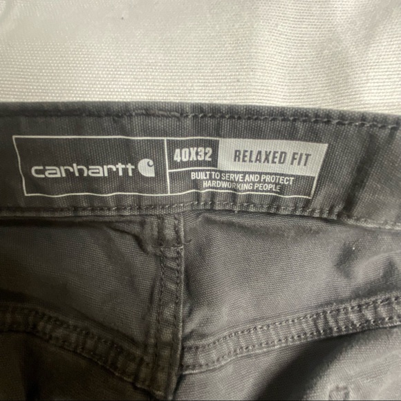 Carhartt Pants Gray Relaxed Fit Canvas Mens 40X32 - Picture 9 of 13